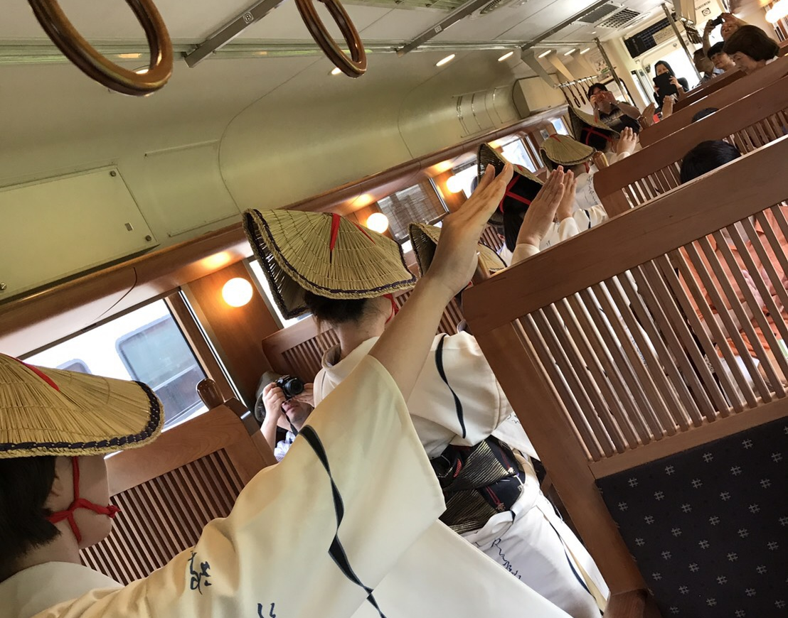 やかげ小唄踊り×井原鉄道